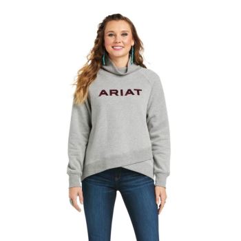 Ariat REAL Crossover Sweatshirt Grau | jWBMukp2