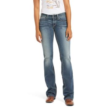 Ariat R.E.A.L. Mid Rise Stretch Whipstitch Boot Cut Jean Rainstorm | TtsoKMvb