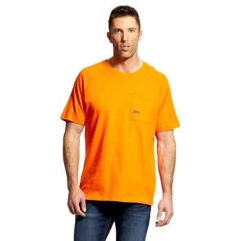 Ariat Rebar Baumwoll Strong T-Shirt Orange | vgcICYuv