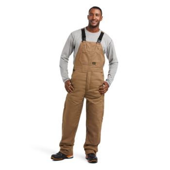 Ariat Rebar DuraCanvas Stretch Insulated Bib Khaki | s4ebKcsQ