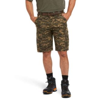 Ariat Rebar DuraStretch Made Tough Cargo Kurzes Olivgrün Camouflage | fEMLlrAk