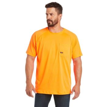 Ariat Rebar Heat Fighter T-Shirt Orange | BZAQOflm