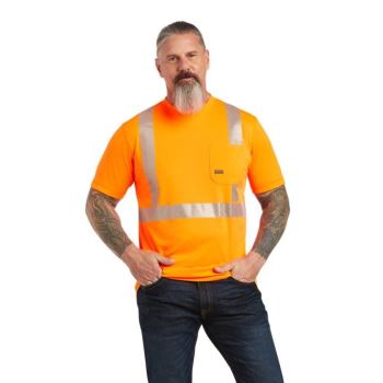 Ariat Rebar Hi-Vis ANSI T-Shirt Orange | KpQbRWSW