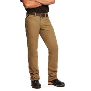 Ariat Rebar M4 Relaxed DuraStretch Made Tough Stackable Straight Leg Pant Khaki | 2264gMyt