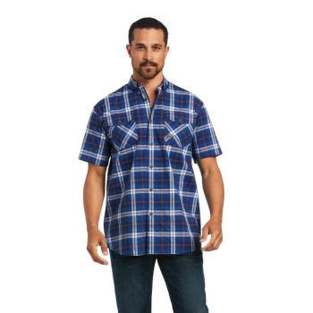 Ariat Rebar Made Tough DuraStretch Arbeits Shirt Navy | tAgqRFYn