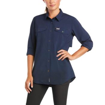 Ariat Rebar Made Tough VentTEK DuraStretch Arbeits Shirt Navy | dwAIUvjj