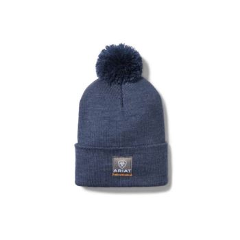 Ariat Rebar Pom Beanie Denim Heather | wQj8CZzF