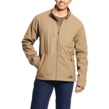 Ariat Rebar Stretch Canvas Softshell Jacket Khaki | tbao4tsU