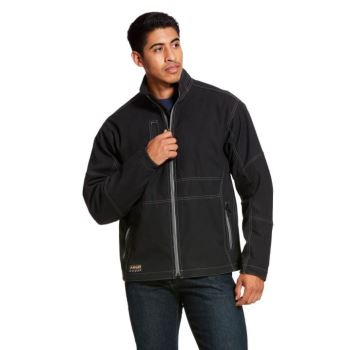 Ariat Rebar Stretch Canvas Softshell Jacket Schwarz | ugAglqSm