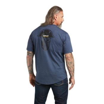 Ariat Rebar Workman Full Cover T-Shirt Slate Heather | hji91BiE