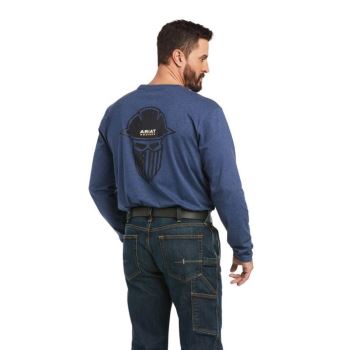 Ariat Rebar Workman Full Coverage T-Shirt Slate Heather | v9mW0ymj