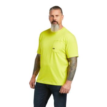 Ariat Rebar Workman Logo T-Shirt Sulphur Spring | TZLP9V6p