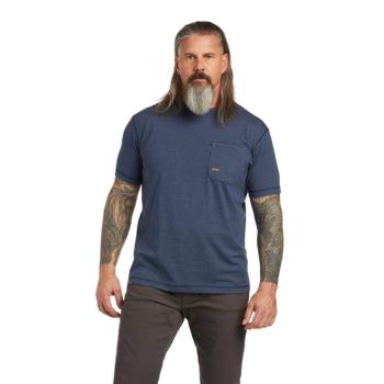 Ariat Rebar Workman T-Shirt Slate Heather | I6GNxsFt