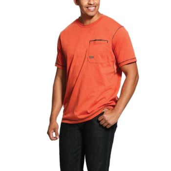 Ariat Rebar Workman T-Shirt Volcanic Heather | EOXiAE80