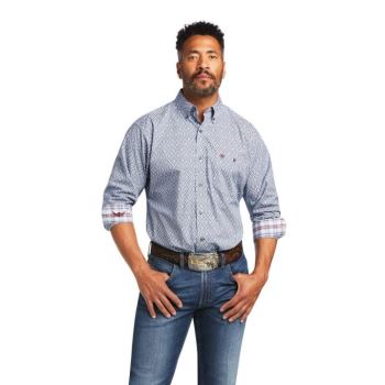 Ariat Relentless Indomitable Stretch Klassische Fit Shirt Cerulean | vObl1Oe9