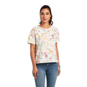 Ariat Rose Garden Tee Mehrfarbig | 9bJygCXt