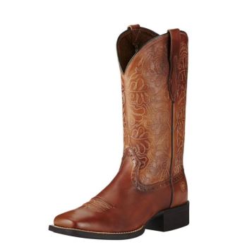 Ariat Round Up Remuda Western Boot Beige | wdd2KMBL