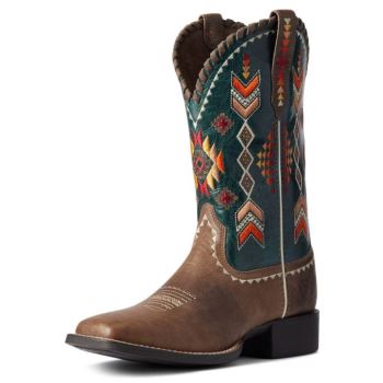 Ariat Round Up Skyler Western Boot Hellbraun | cIaemsph