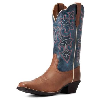 Ariat Round Up Square Kappe Western Boot Braun | kmrSu46G