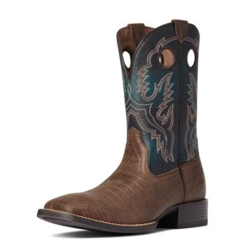 Ariat Sport Buckout Western Boot Schokolade | 0AaRuPxI