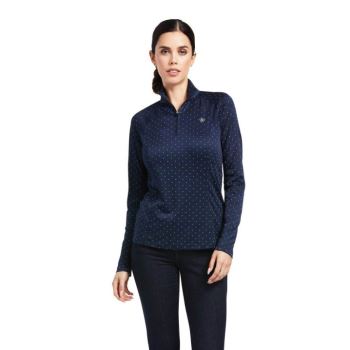 Ariat Sunstopper 2.0 1/4 Zip Baselayer Navy | EL4qpWiC