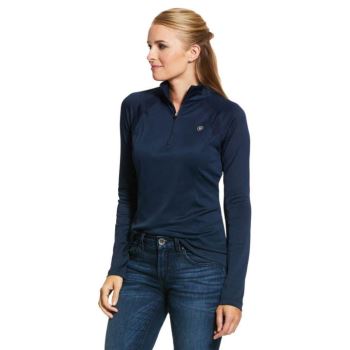 Ariat Sunstopper 2.0 1/4 Zip Baselayer Navy | jZ7YvXXJ