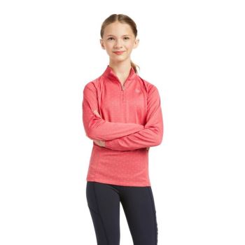 Ariat Sunstopper 2.0 1/4 Zip Baselayer Party Punch Dot | shwdQtRQ