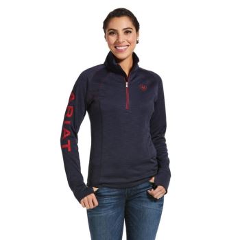 Ariat Tek Team 1/2 Zip Sweatshirt Navy | 3tDIWVLL