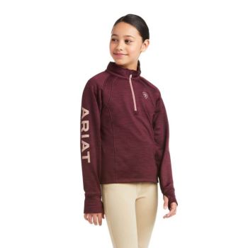 Ariat Tek Team 1/2 Zip Sweatshirt Windsor Wine | hnC72dSp