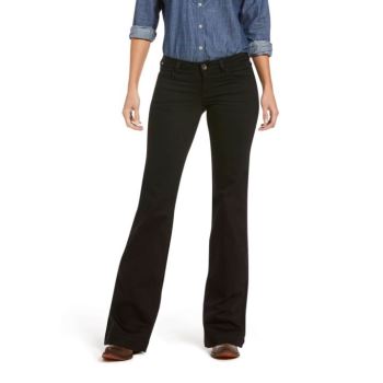 Ariat Trouser Mid Rise Forever Weite Leg Pant Rinse | 8XGJ57lt