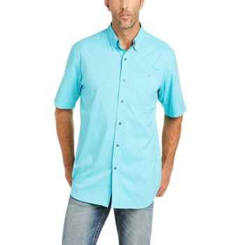 Ariat VentTEK Drift Klassische Fit Shirt Helltürkis | x4QhI57R