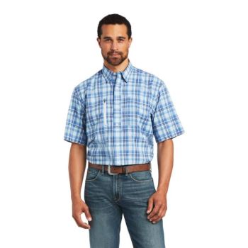 Ariat VentTEK Klassische Fit Shirt Blau | pMhQ63xB