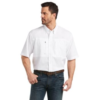 Ariat VentTEK Klassische Fit Shirt Weiß | WrFPUO1J