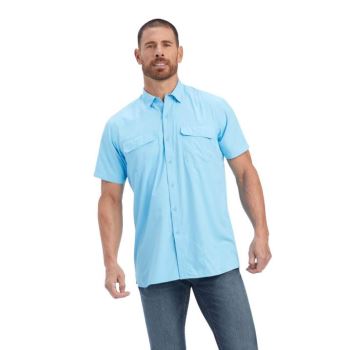 Ariat VentTEK Outbound Fitted Shirt Baltic Sea | QMD0sb7E