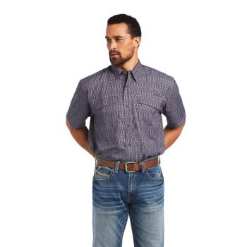 Ariat VentTEK Outbound Klassische Fit Shirt Smoke Pearl Print | Z7VcPx0c