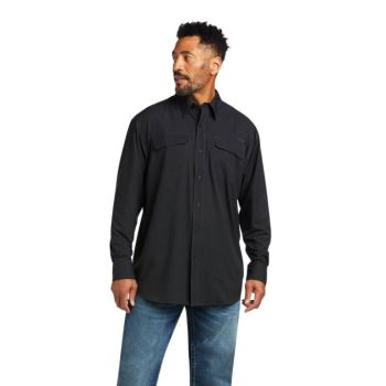 Ariat VentTEK Outbound Klassische Fit Shirt Schwarz | hmjCjtLs