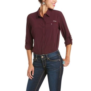 Ariat VentTEK Stretch Shirt Malbec | aYjpL5Qv