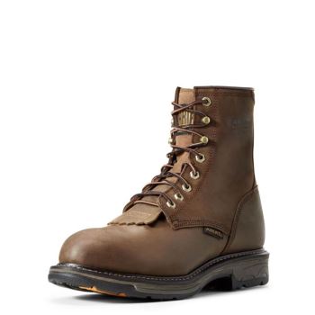 Ariat WorkHog 8" Wasserdichte Composite Kappe Arbeits Boot Braun | yU7HPtxC