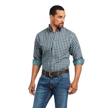 Ariat Wrinkle Free Houston Fitted Shirt Bachelor Button | urkFljEu