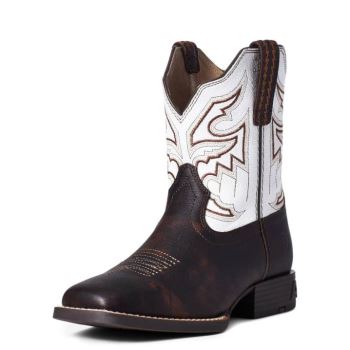 Ariat Youth Sorting Pen Western Boot Marbled Mahogany | okyvU0I7