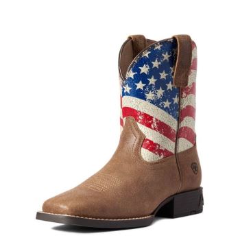 Ariat Youth Stars and Stripes Western Boot Braun | Ic7nkzoz