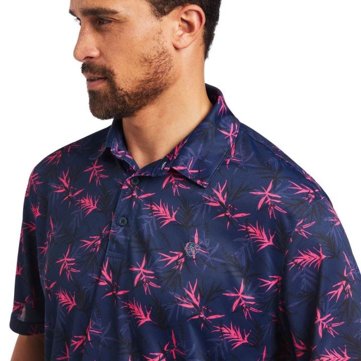 Ariat All Over Print Polo Navy | VDGzIXvk