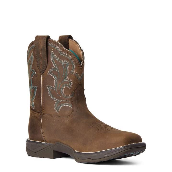 Ariat Anthem Shortie II Wasserdichte Western Boot Braun | KZZXztNk