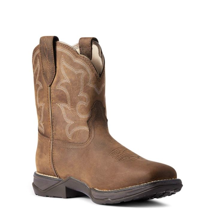 Ariat Anthem Shortie II Wasserdichte Western Boot Braun | oey9iLhF