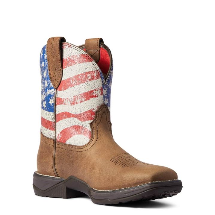 Ariat Anthem Shortie Patriot Western Boot Rot Braun | hYYqPKWx