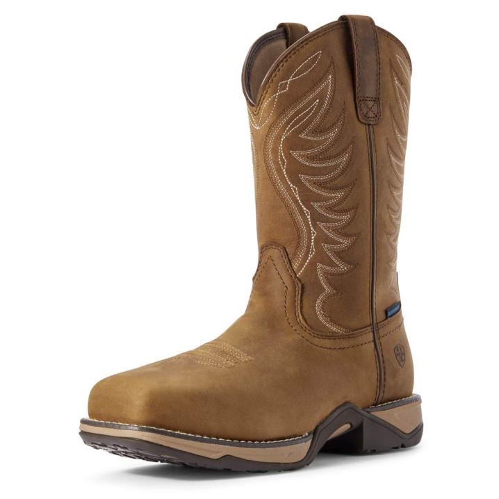 Ariat Anthem Wasserdichte Composite Kappe Arbeits Boot Braun | ERS3Ljds