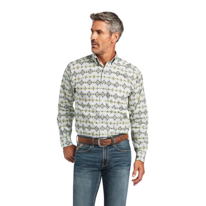 Ariat Archer Fitted Shirt Weiß | 3UDlPQ57