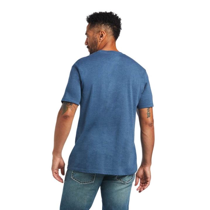 Ariat Ariat 93 Shield T-Shirt Blau | yecquvjN