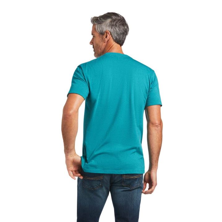 Ariat Ariat Blends T-Shirt Dunkeltürkis | s5ue8PrH