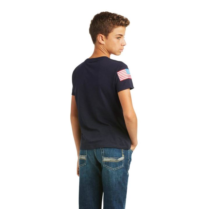 Ariat Ariat Branded T-Shirt Navy | Nq5wlicY